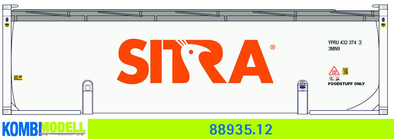 Kombimodell 88935.12 WB-B/Ct 30´Silo SITRA neues Logo, Rahmen weiss, #YPRU 432374